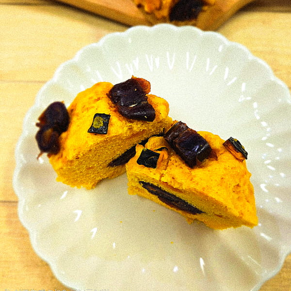 かぼちゃデーツ蒸しパン